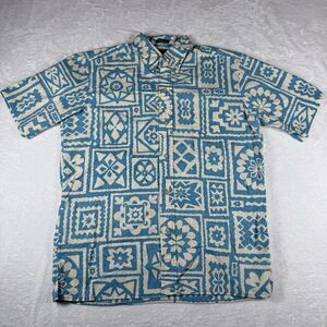 Reyn Spooner Limited Issue Hawaiian Shirt Mens Small Floral‎ Geometric Island